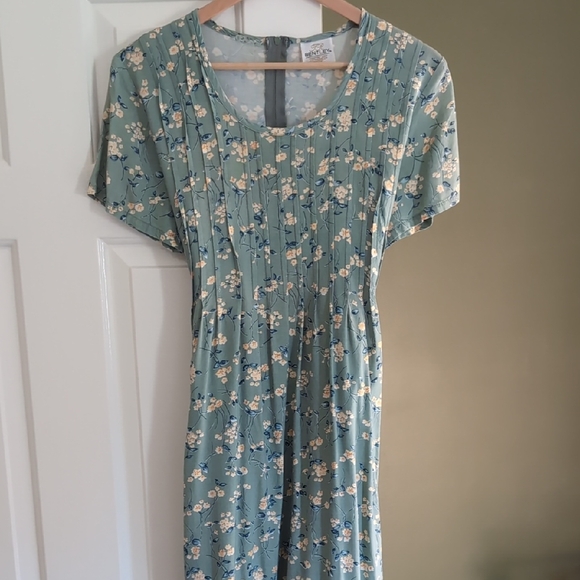 Floral Blue Dress - Picture 1 of 4